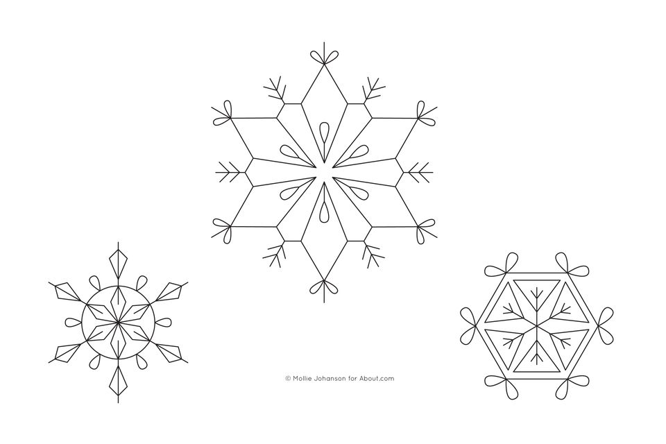 Snowflake Embroidery Patterns