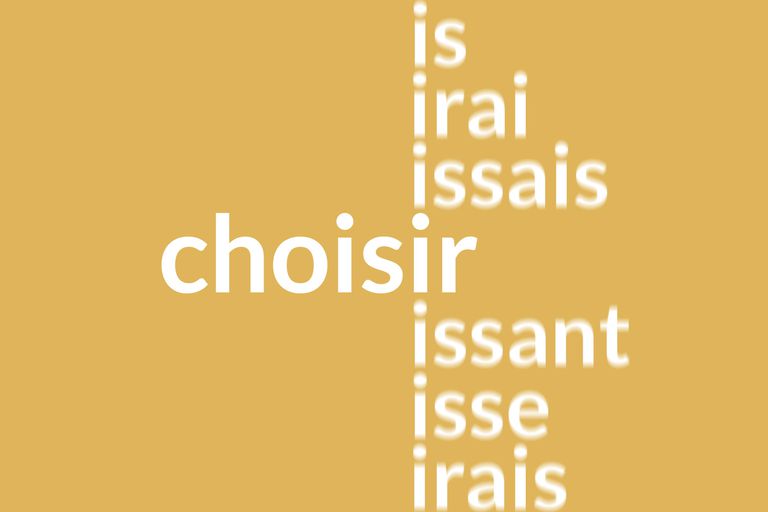 Conjugating The French Verb Choisir To Choose