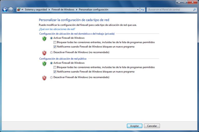 Activar Desactivar Y Configurar El Firewall De Windows 7