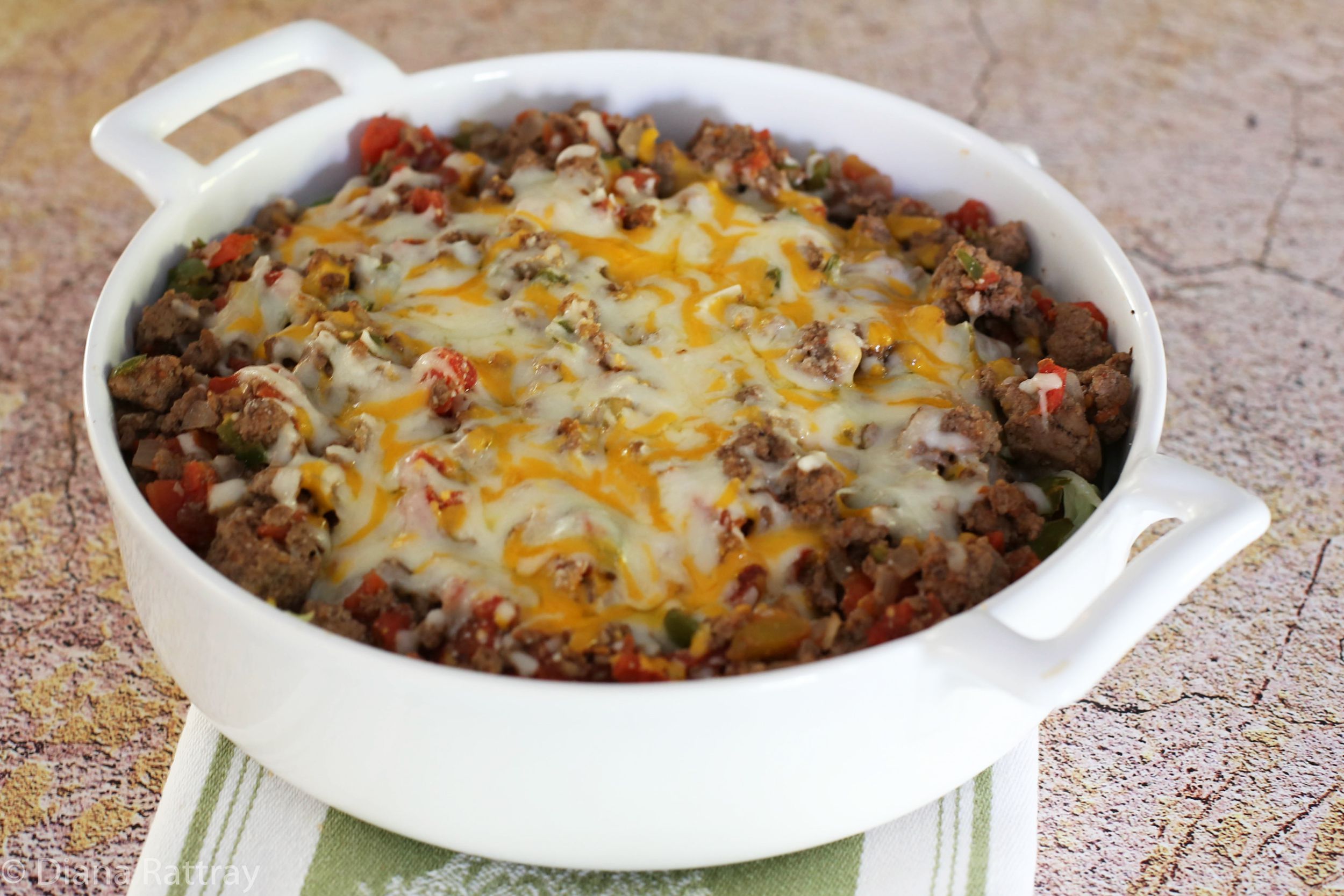 Asian ground beef casserole