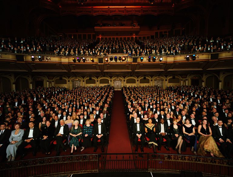 Stage cums female audience