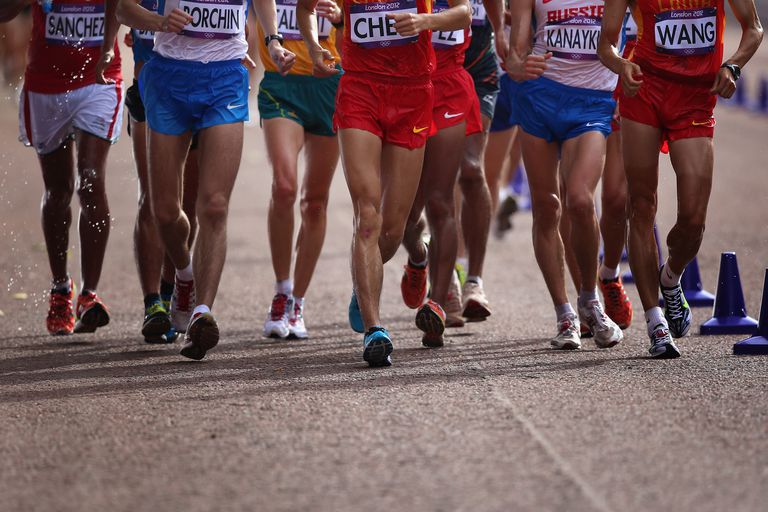 racewalkers at the olympic games