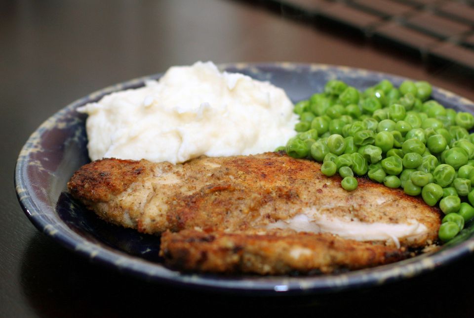 Lean Oven-Fried Chicken Breasts Recipe