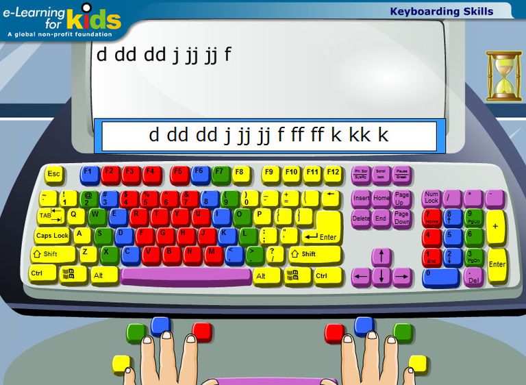 free kids typing tutorial