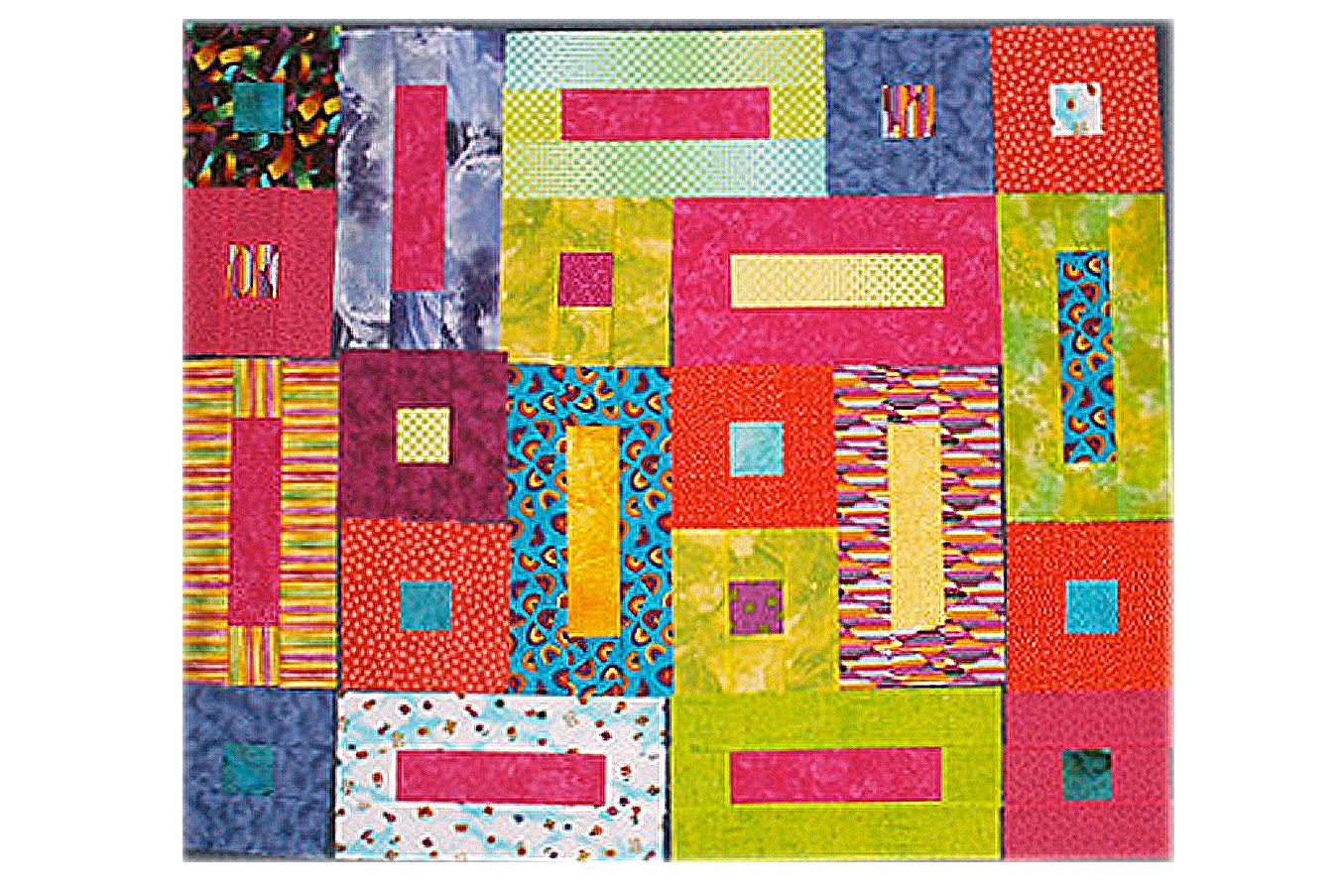 Bricks And Cobblestones Quilt Block Pattern