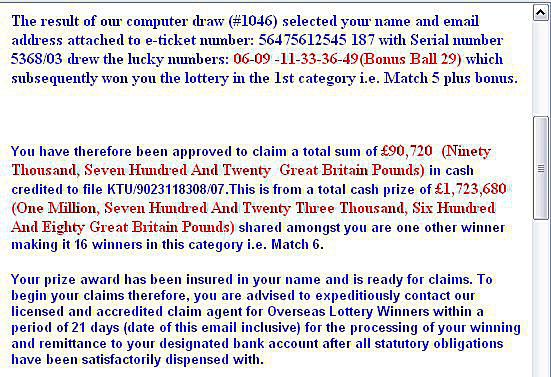 lottery-4-58073c845f9b5805c23dc34a What Phishing and Email Scams Look Like