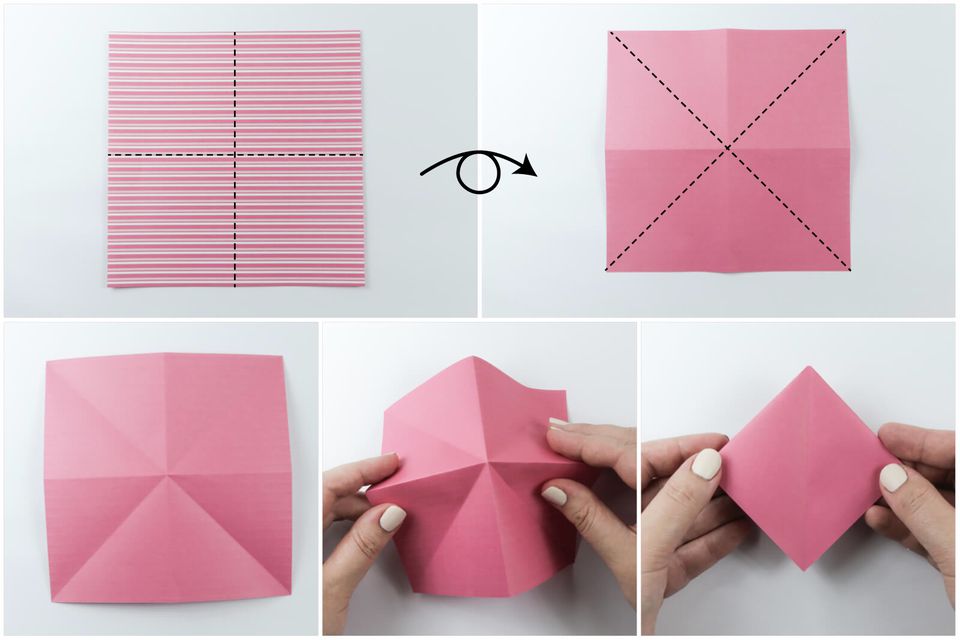 Origami Open Box With Flaps Tutorial