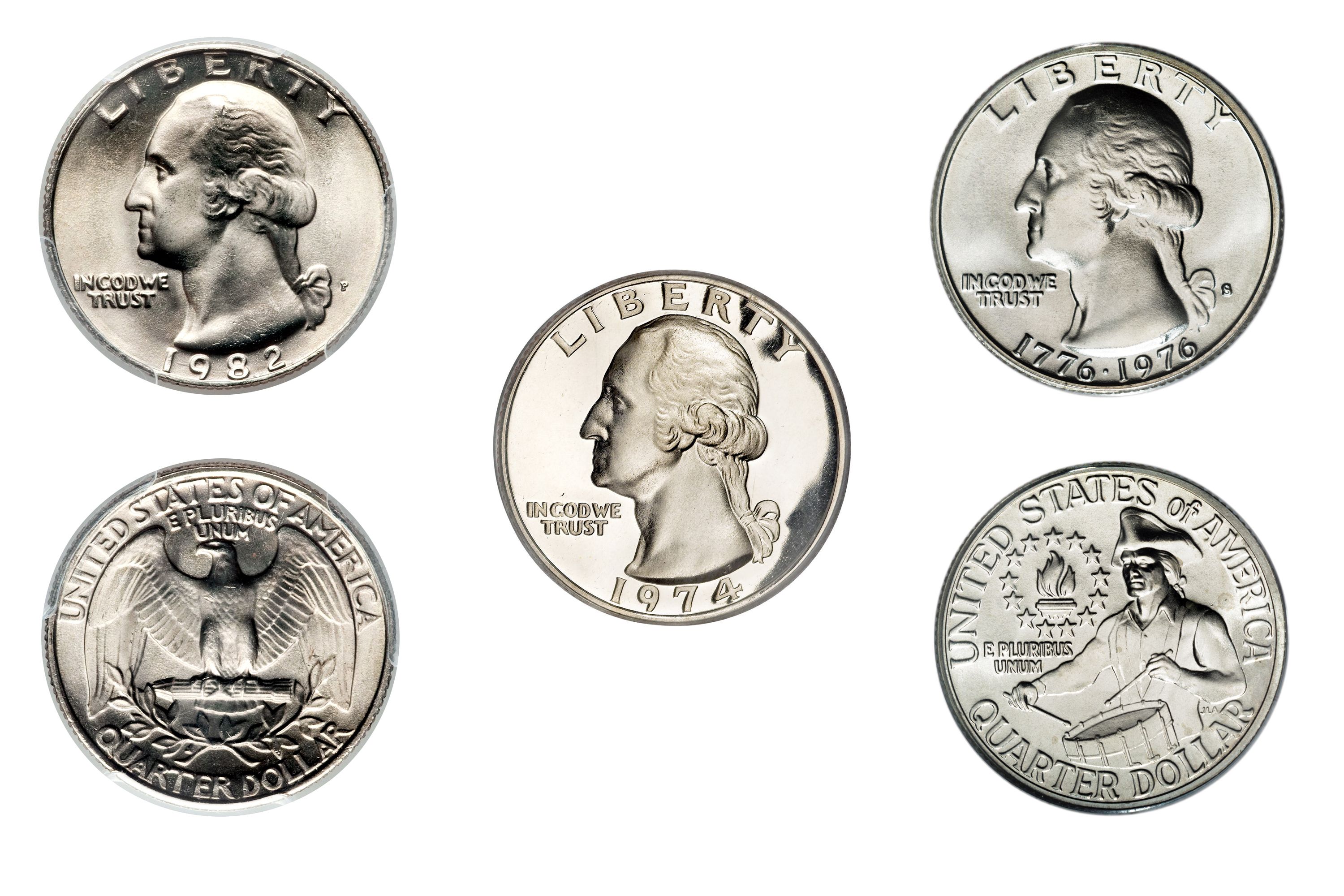 Download Clad Washington Quarter Values and Prices (1965-1998)