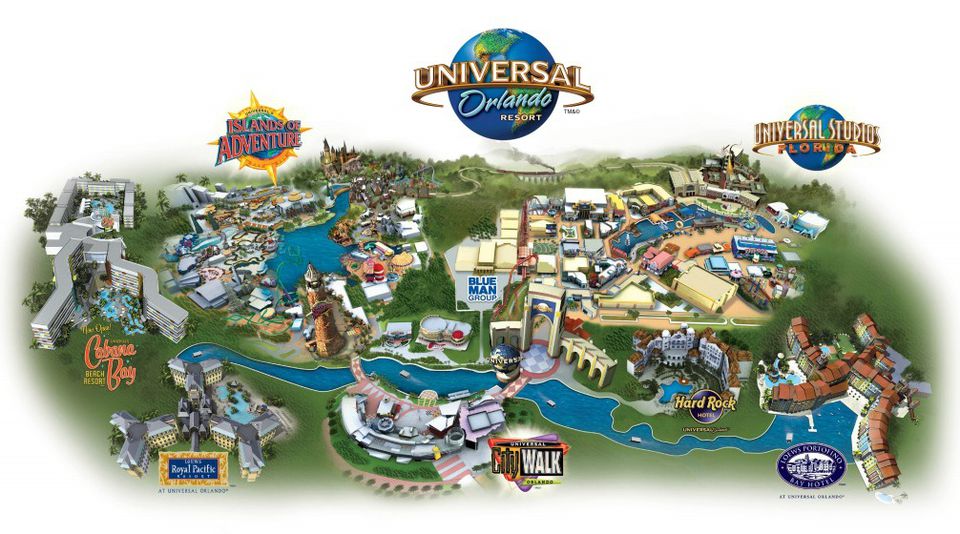Maps Of Universal Orlando Resort S Parks And Hotels