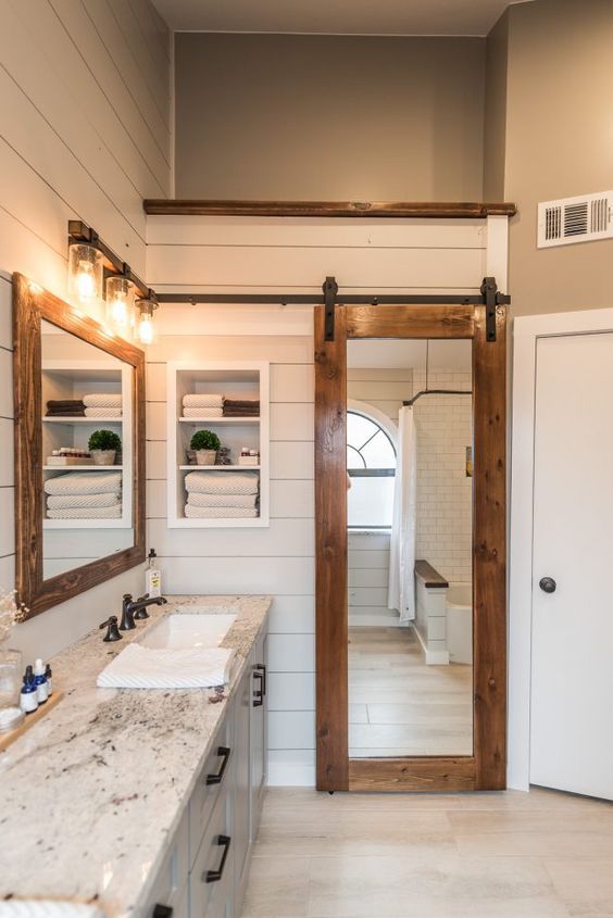 16 Modern Farmhouse  Bathrooms 