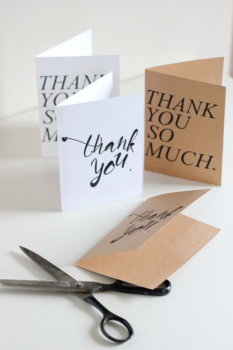 Sending Thanks: DIY Thank You Cards