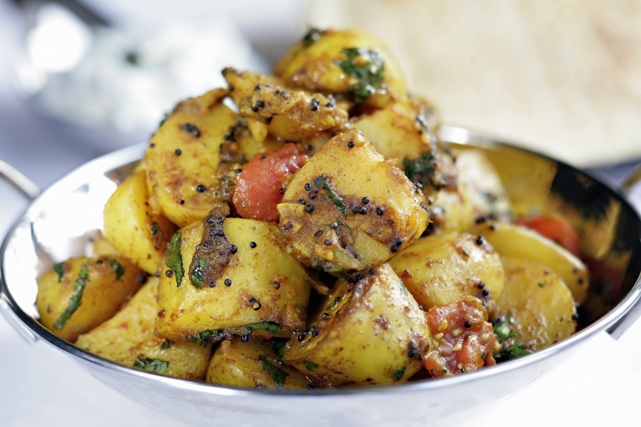 Spicy Indian Bombay Potatoes with Chilies Recipe
