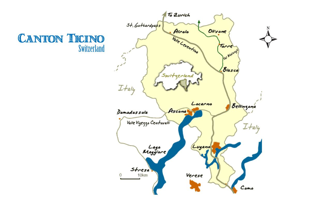 Ticino Map and Guide | Swiss Canton