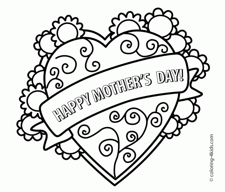 Download 243 Free, Printable Mother's Day Coloring Pages