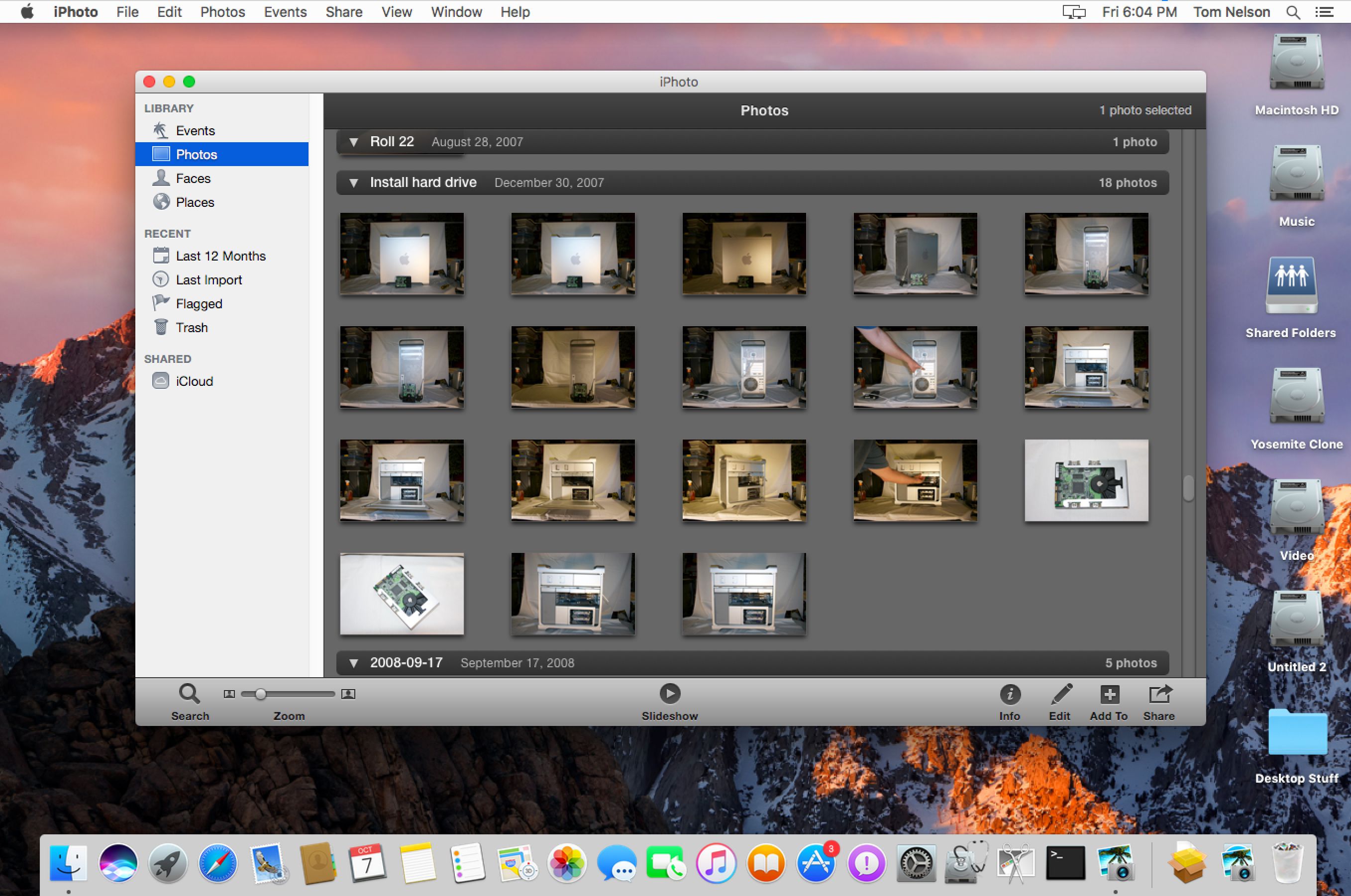 iphoto updates for mac os x