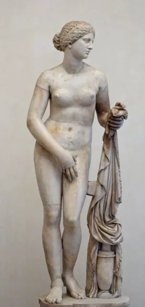 Copy of Praxiteles' Aphrodite of Knidos.