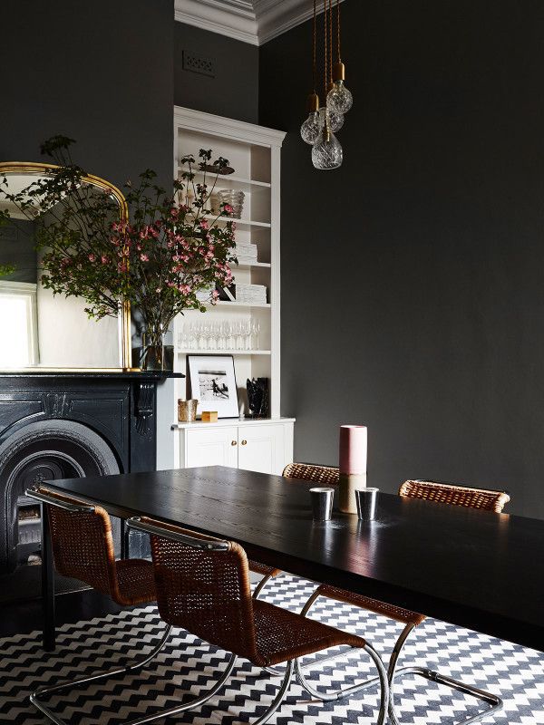 Unique Black Dining Room Decorating Ideas 