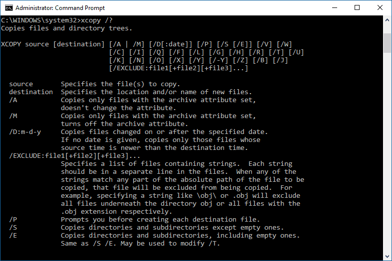 7 line command zip file log Options, Xcopy Command (Examples, and Switches, More)