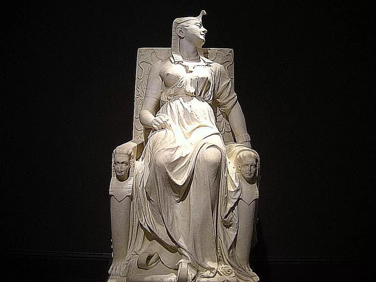 Marble statue of Cleopatra from the Portrait Gallery in Washington D.C.