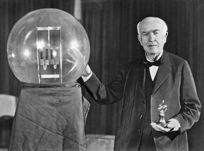 Image result for photo of thomas edison's inventions