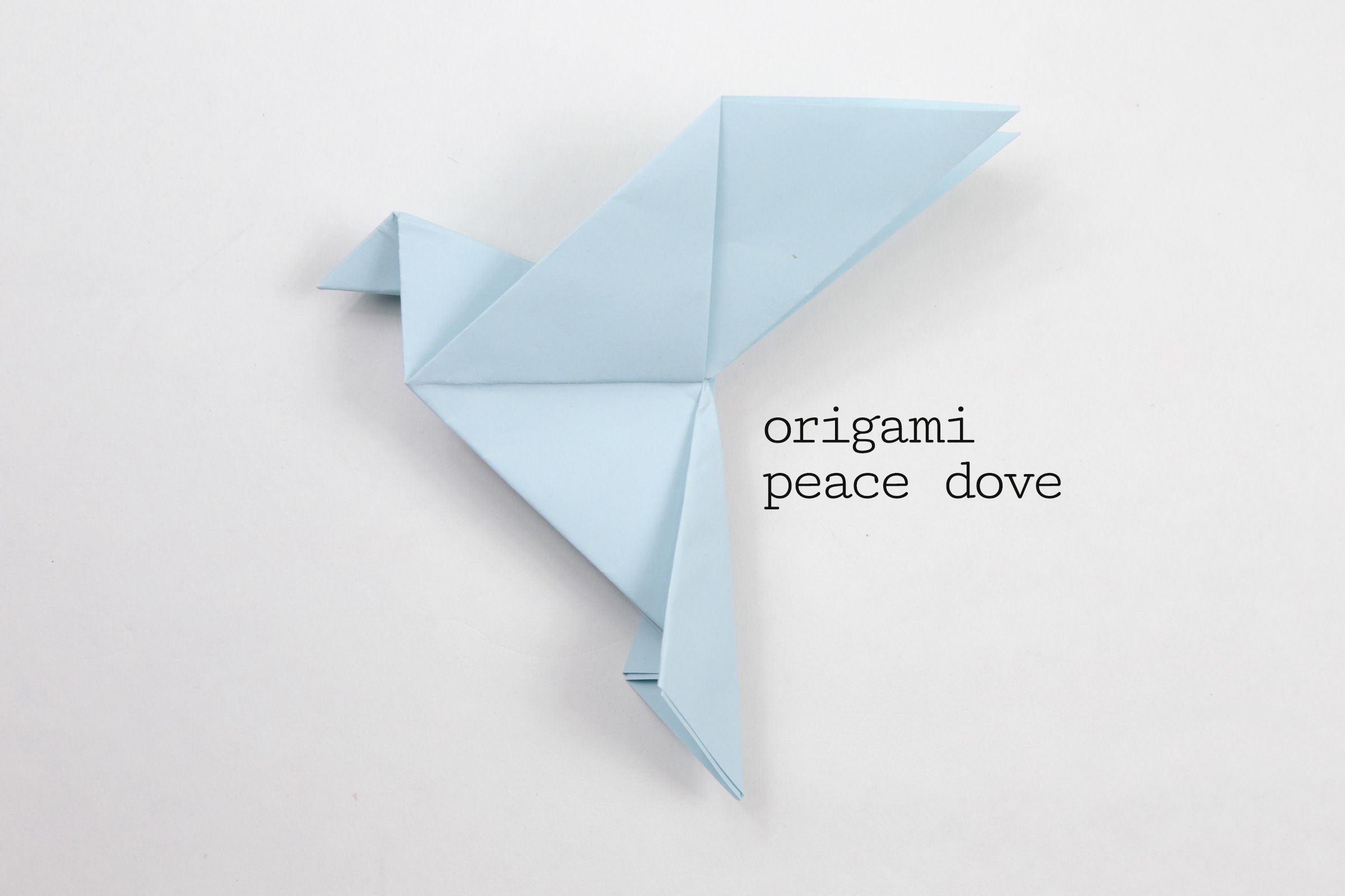 Origami Peace Dove Step-by-Step Instructions