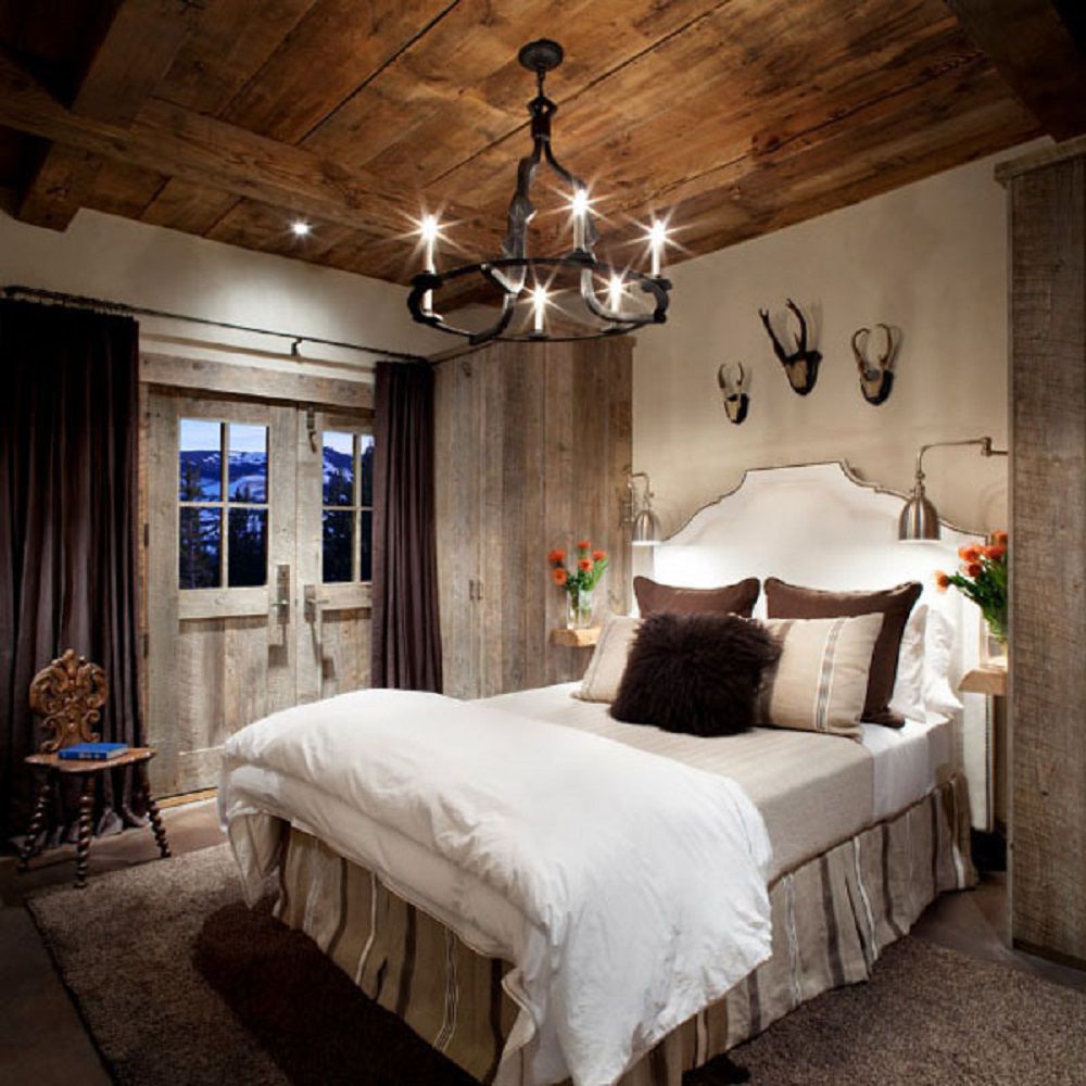 Modern Rustic  Bedroom  Decorating Ideas  and Photos