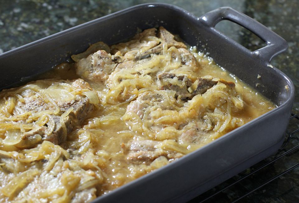 Pork Chop and Sauerkraut Bake Recipe