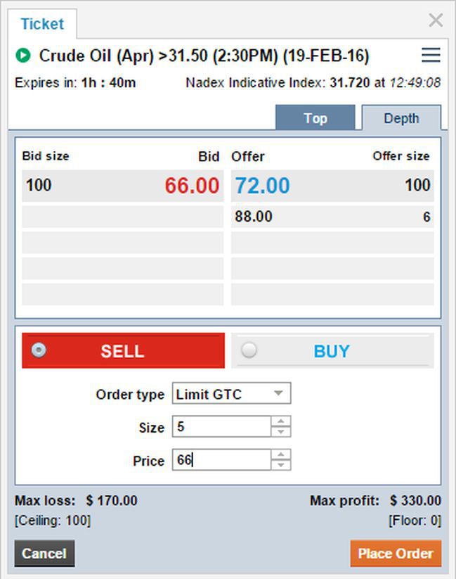 How to trade binary options with nadex