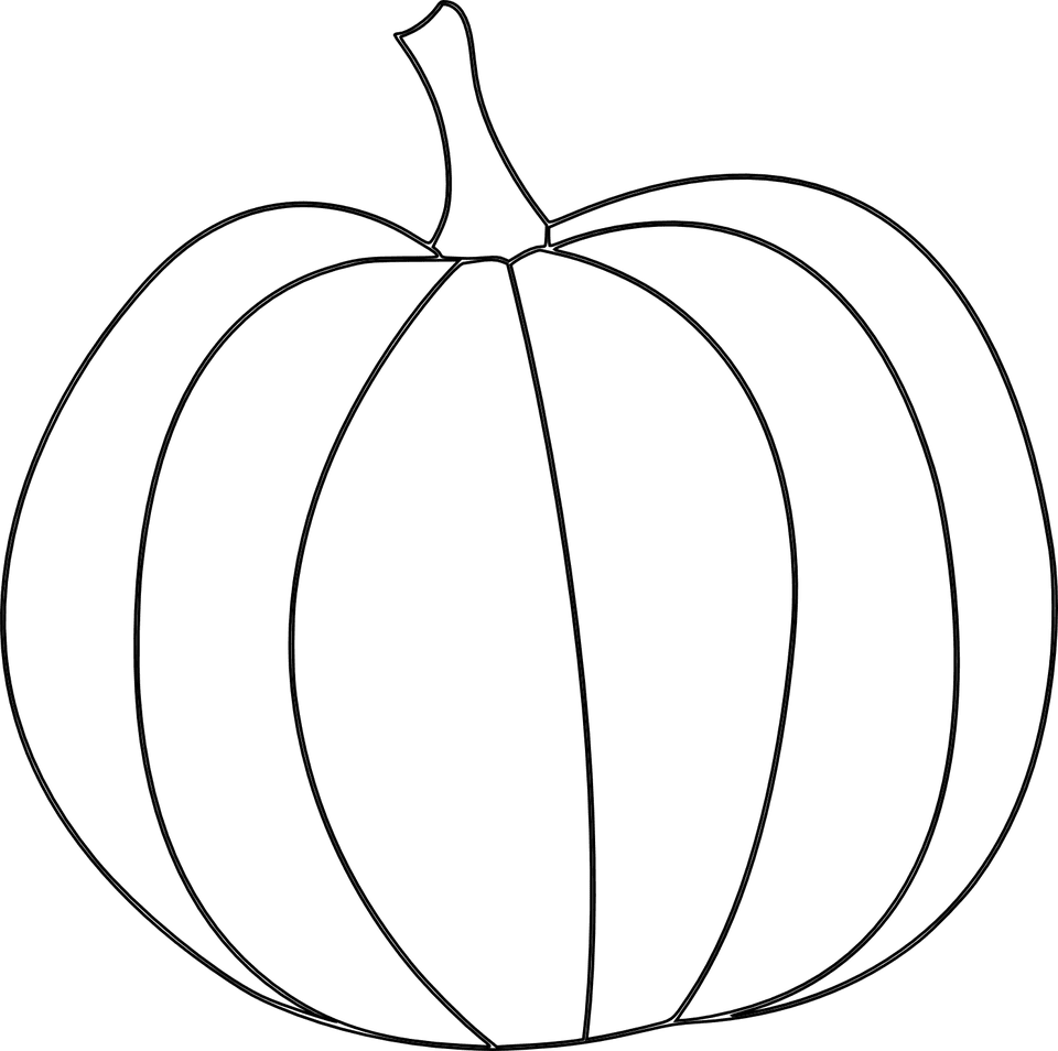 Free, Simple Pumpkin Digital Stamp