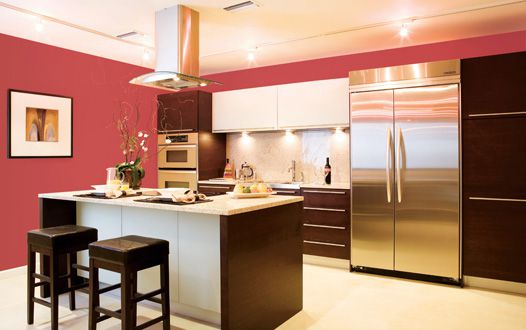 Best 25  Red kitchen walls ideas on Pinterest | Brown kitchen ...