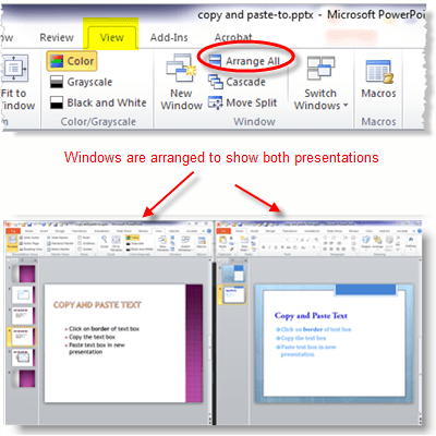 How To Copy PowerPoint 2010 Slides To Another Presentation