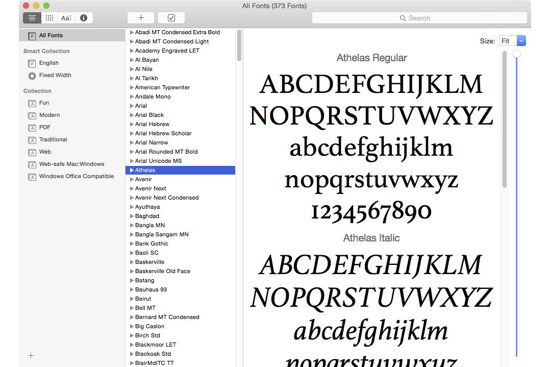 font book mac word