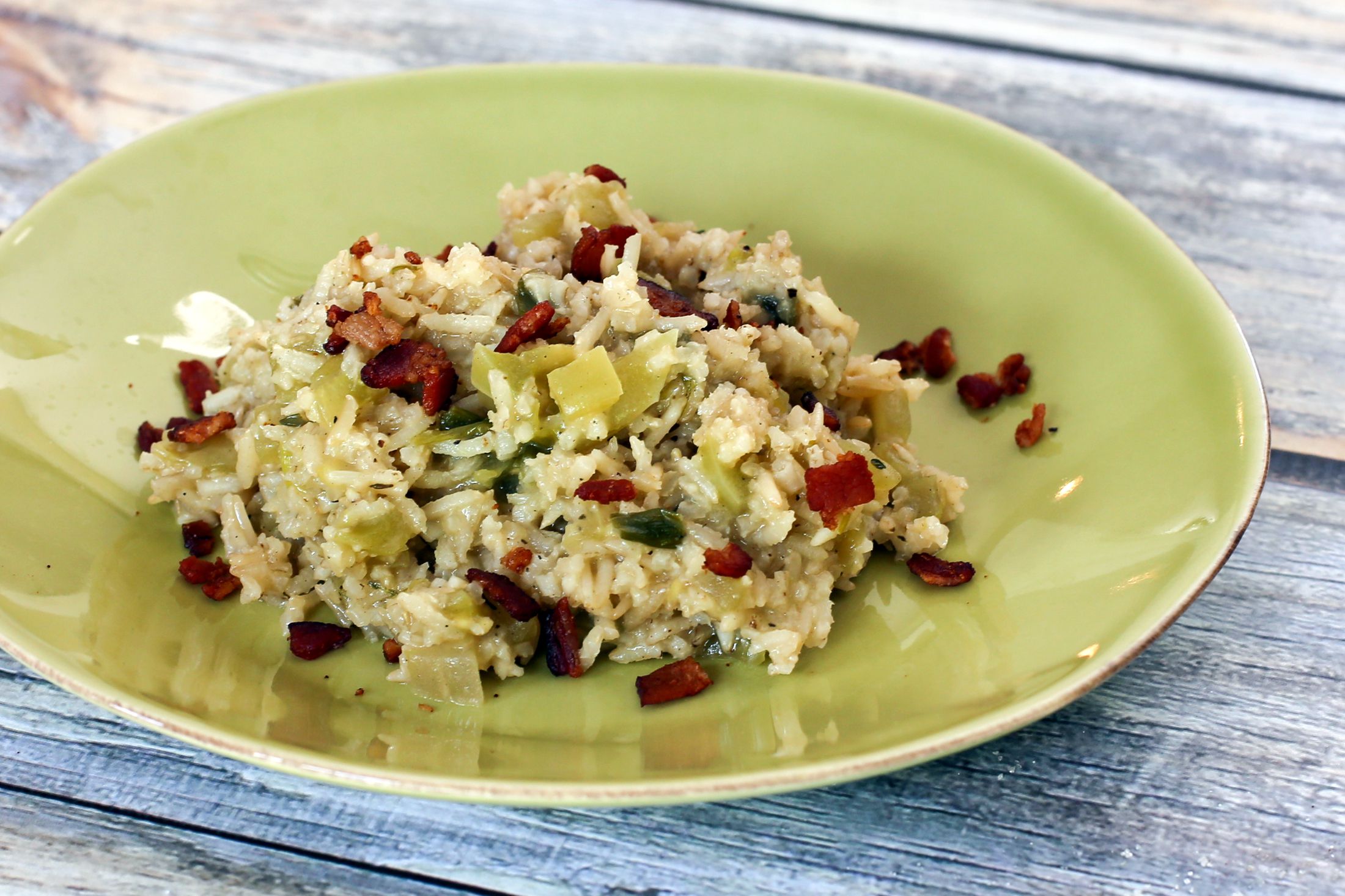 Green Tomato Rice With Bacon 4295