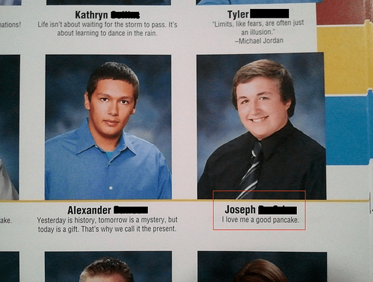 Yearbook Quotes Pancake 58b8d0665f9b58af5c8e19e7