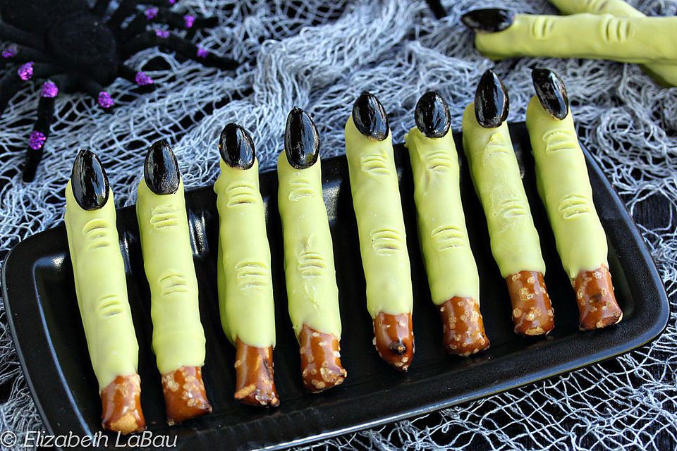 Witch Finger Pretzels
 Witch Fingers Pretzel Rods Recipe