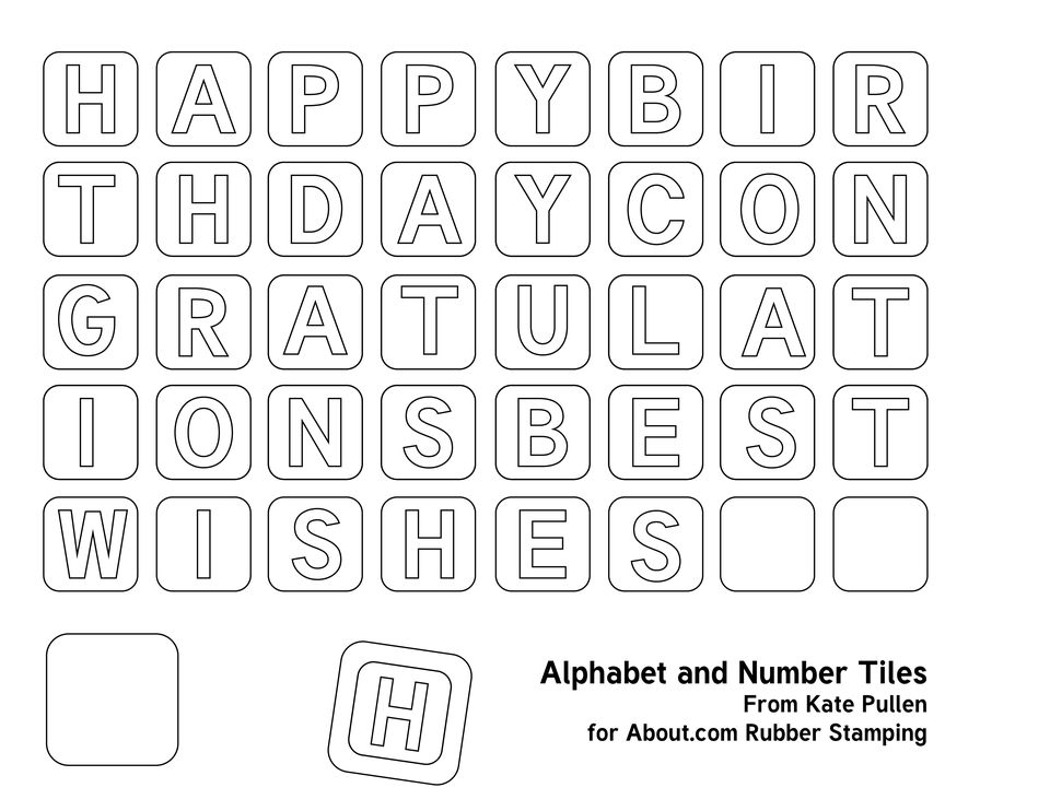 Download Printable Alphabet Tiles - Words