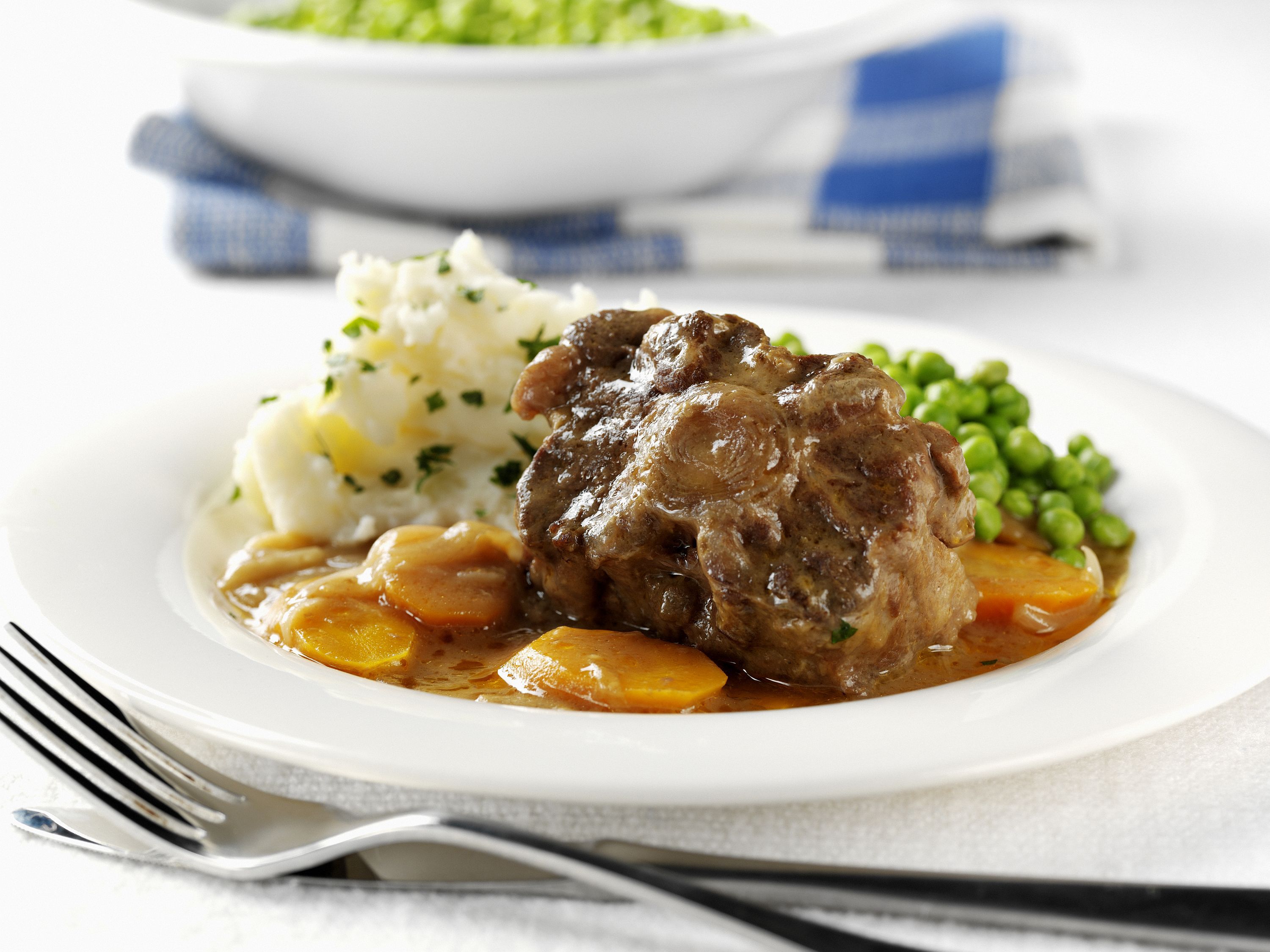 Oxtail Stew in Red Wine With Roasted Potatoes Recipe