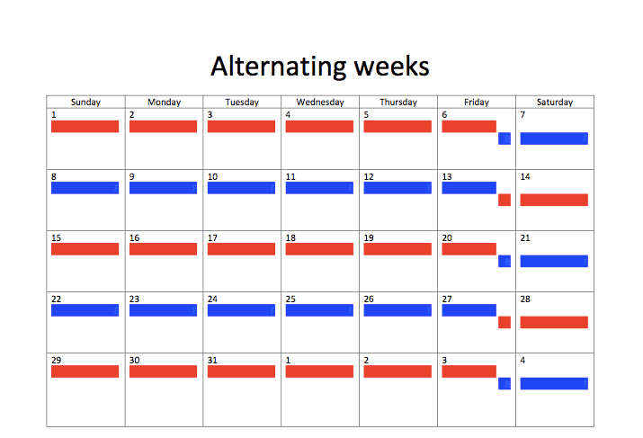 samples-of-joint-custody-schedules