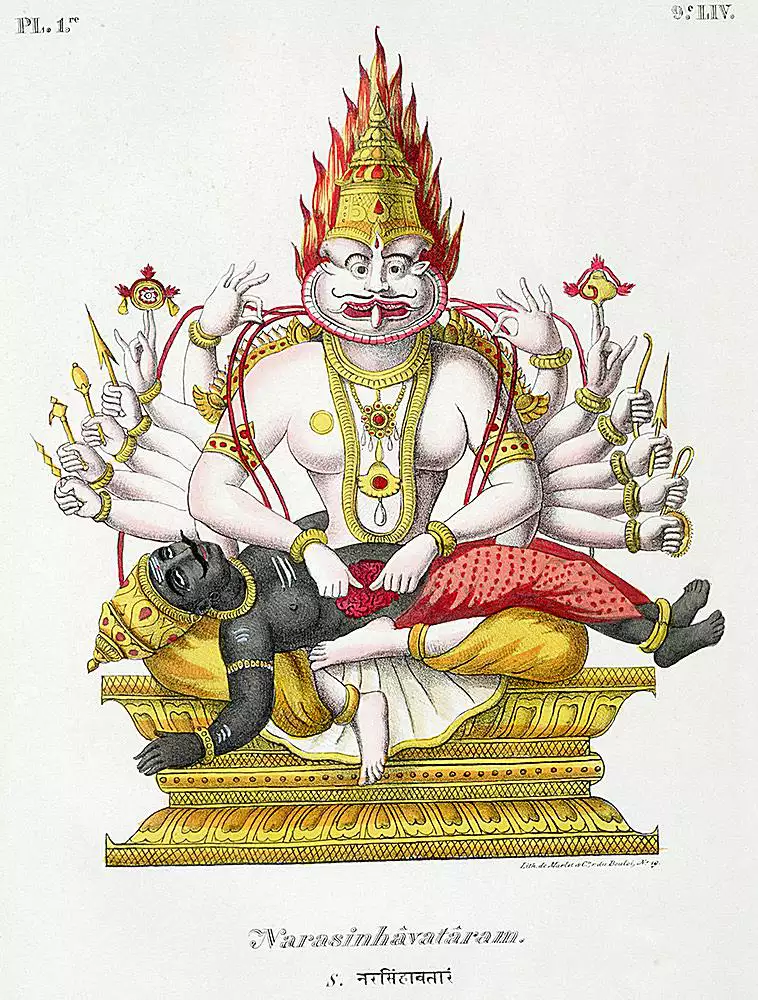 Narasimha, the man-lion avatar of Vishnu
