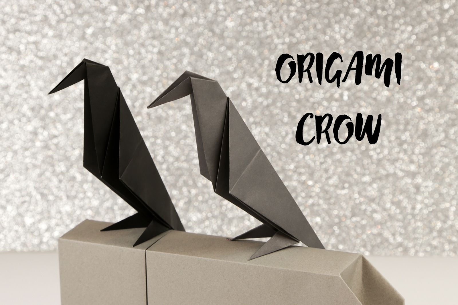 Make an Origami Crow for Halloween!