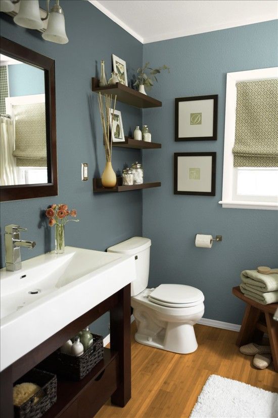 Grey And Blue Bathroom Accessories