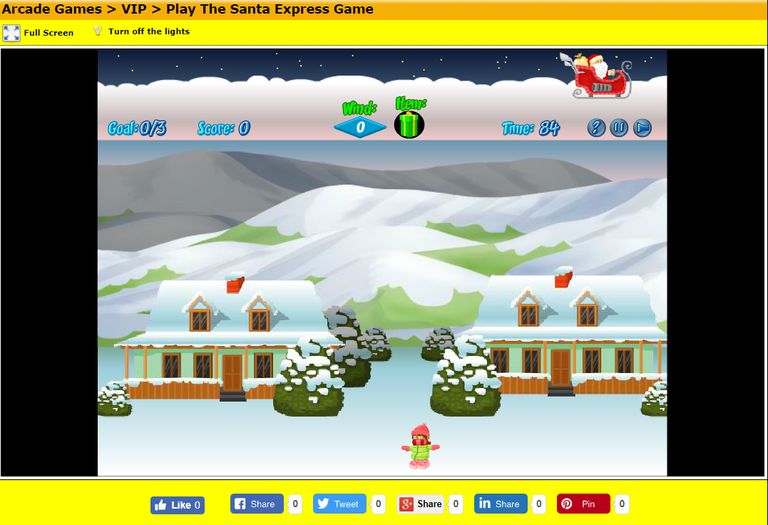 A screenshot of the game The Santa Express