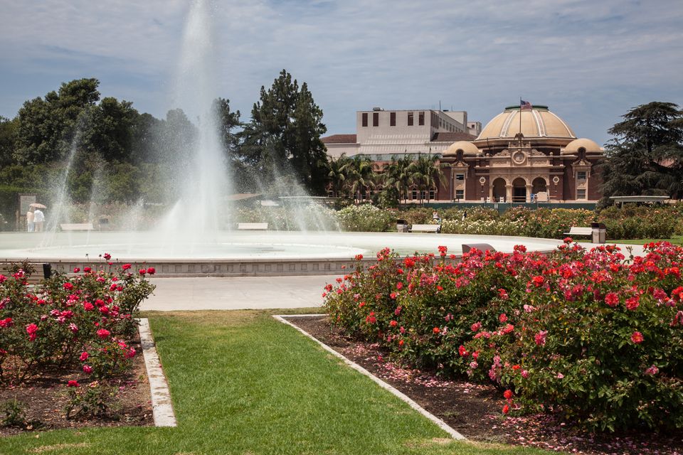 Visiting Exposition Park Rose Garden in Los Angeles