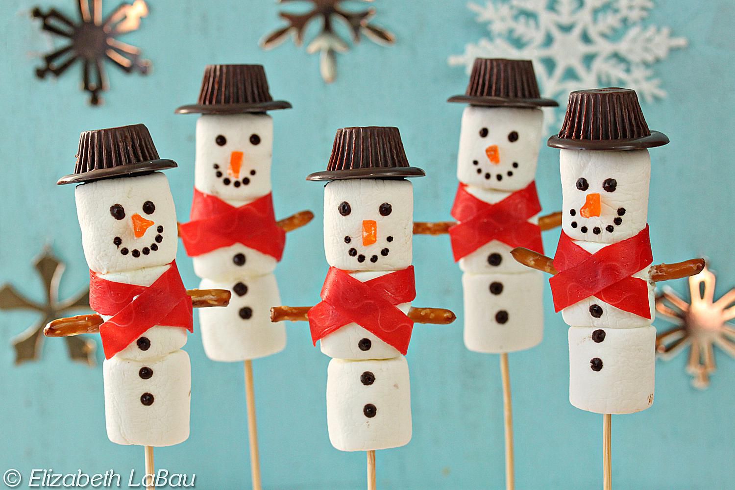 Image result for marshmallow snowmen