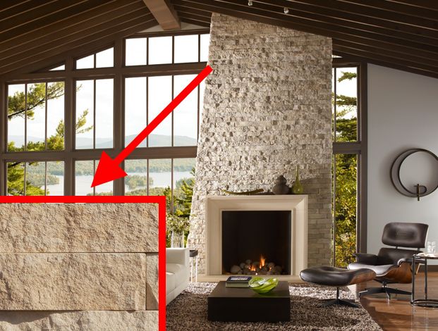 A photo gallery of stone fireplace surrounds that you can build or have a mason build for you.