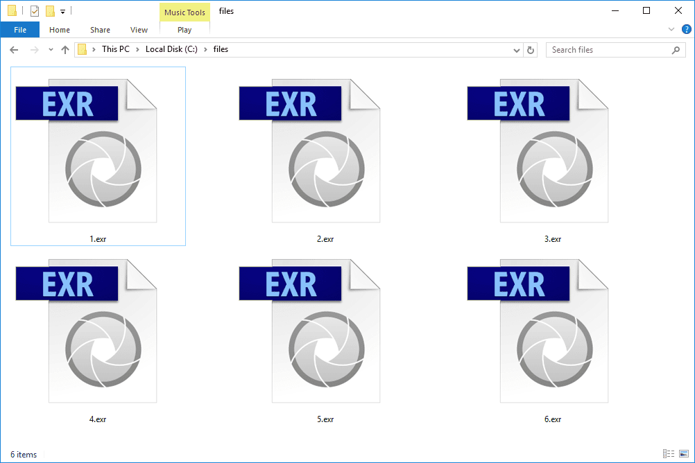 what is exr format