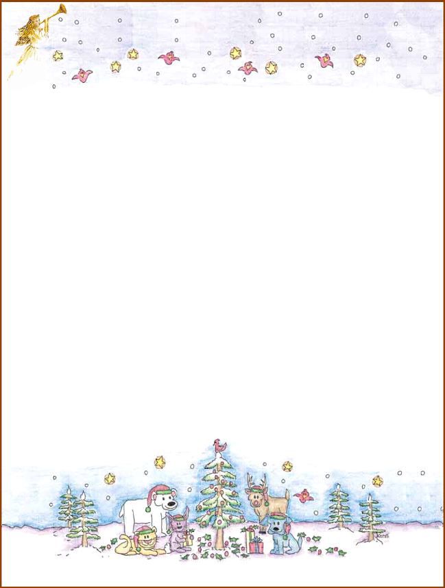 76 Free Christmas Stationery And Letterheads