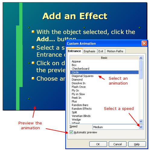 how to animate in openoffice impress