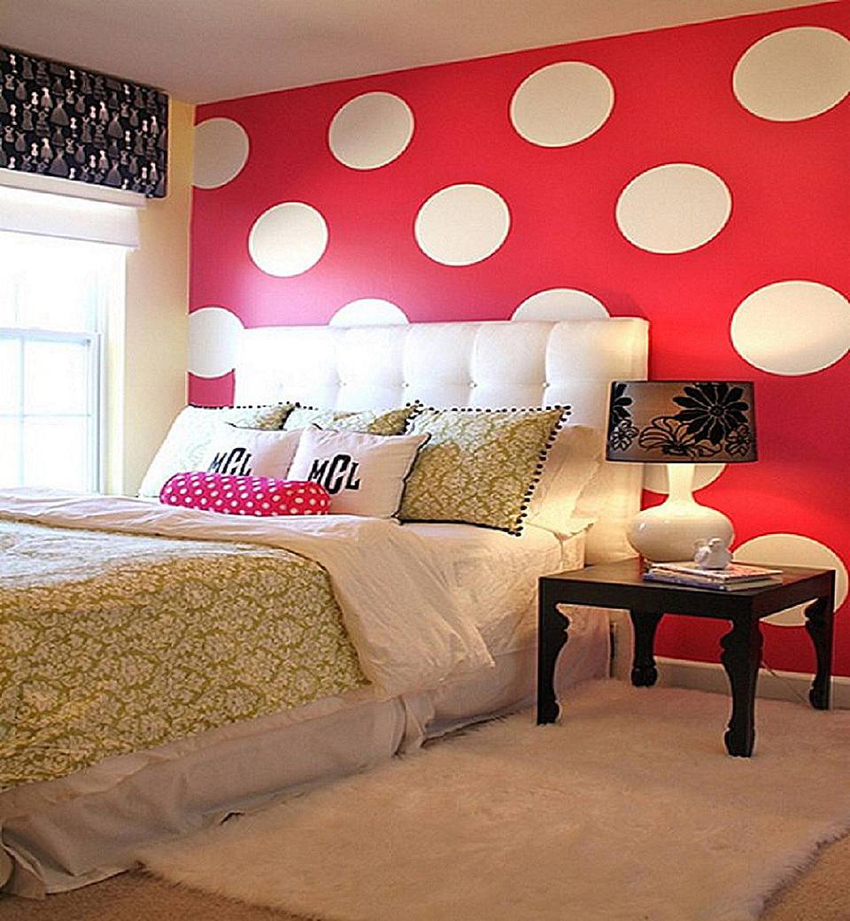 Decorate Your Bedroom With Polka Dots   Polka Dot Walls 57bf0bd63df78cc16e1d3e4d 