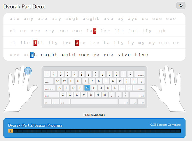 typing practice for beginners